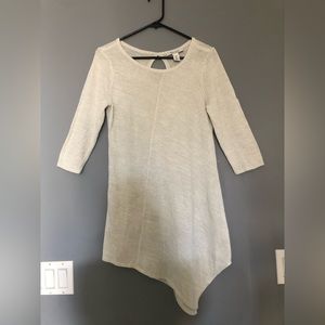 White House Black Market sweater.  A symmetrical. 3/4 sleeve.  Off white.